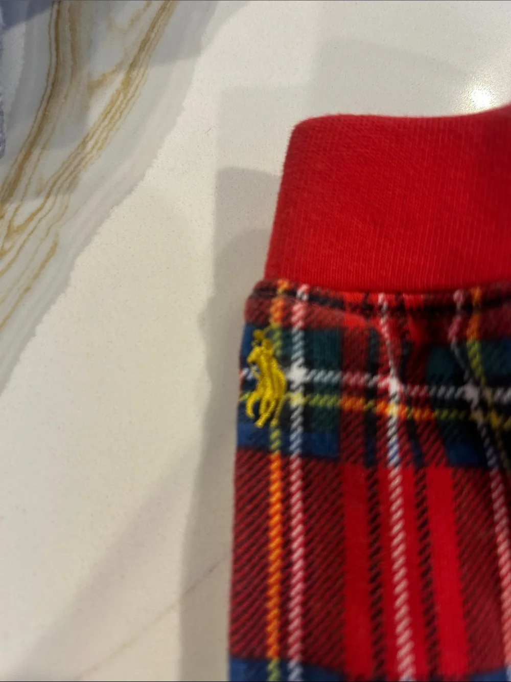 Boys Ralph Lauren Tartan Plaid Set Joggers Cowl Neck Top 24 Months Worn once!